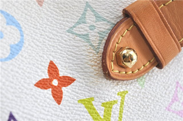Auth Louis Vuitton Monogram Multicolor Greta Shoulder Bag White M40195 LV 6060B