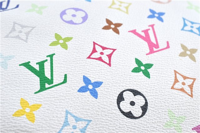 Auth Louis Vuitton Monogram Multicolor Greta Shoulder Bag White M40195 LV 6060B