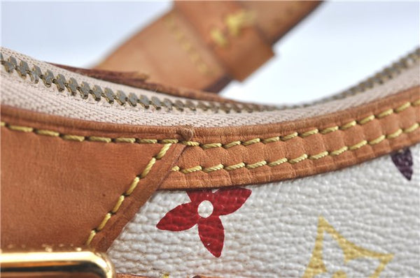 Auth Louis Vuitton Monogram Multicolor Greta Shoulder Bag White M40195 LV 6060B