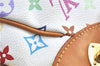 Auth Louis Vuitton Monogram Multicolor Greta Shoulder Bag White M40195 LV 6060B