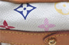Auth Louis Vuitton Monogram Multicolor Greta Shoulder Bag White M40195 LV 6060B