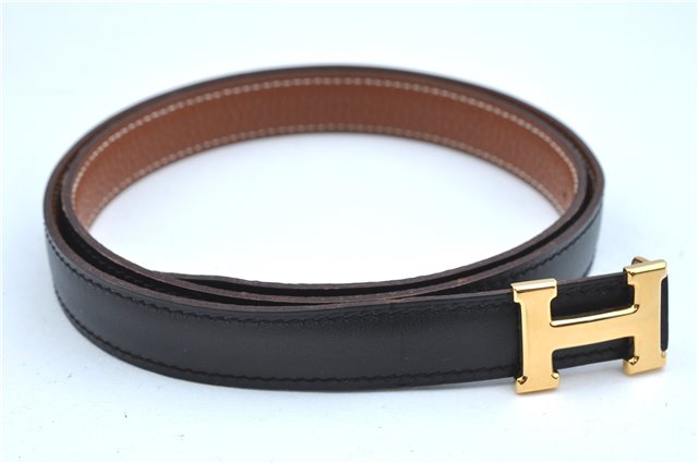 Authentic HERMES Constance Leather Belt Size 75cm 29.5-33.5