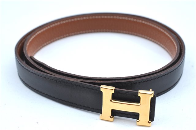 Authentic HERMES Constance Leather Belt Size 75cm 29.5-33.5