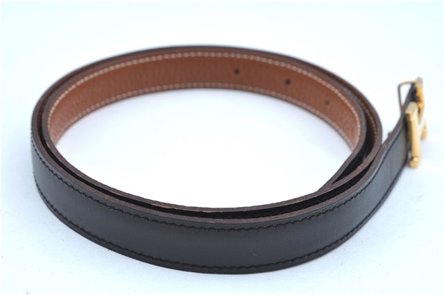 Authentic HERMES Constance Leather Belt Size 75cm 29.5-33.5