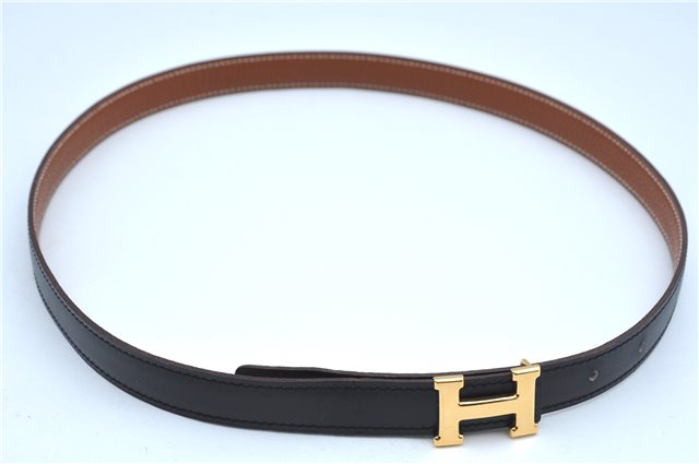 Authentic HERMES Constance Leather Belt Size 75cm 29.5-33.5