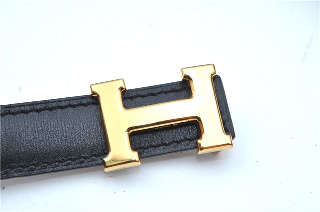 Authentic HERMES Constance Leather Belt Size 75cm 29.5-33.5