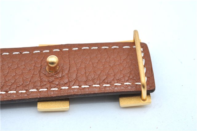 Authentic HERMES Constance Leather Belt Size 75cm 29.5-33.5