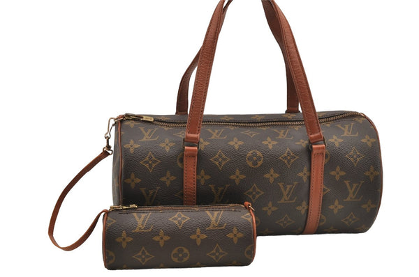 Authentic Louis Vuitton Monogram Papillon 30 Hand Bag Old Model LV 6061I