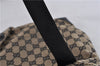 Authentic GUCCI Shoulder Hand Bag Purse GG Canvas Leather 0190402 Black 6063C