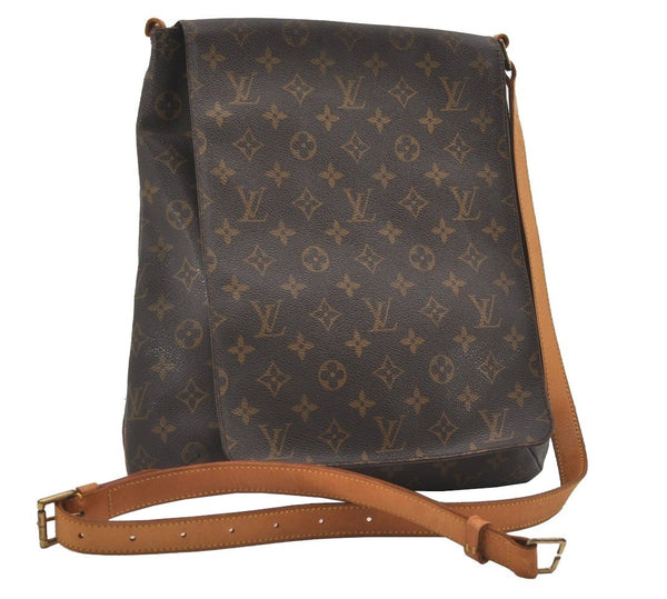 Authentic Louis Vuitton Monogram Musette Shoulder Cross Bag M51256 LV Junk 6064I