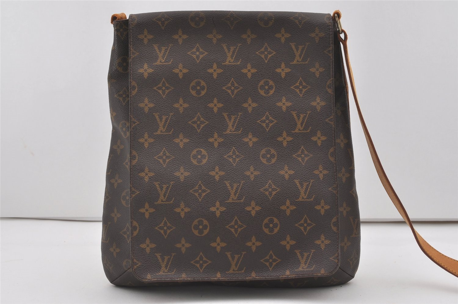 Authentic Louis Vuitton Monogram Musette Shoulder Cross Bag M51256 LV Junk 6064I