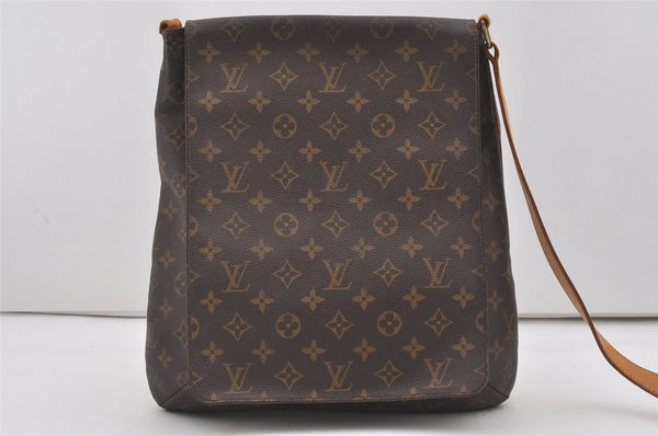 Authentic Louis Vuitton Monogram Musette Shoulder Cross Bag M51256 LV Junk 6064I