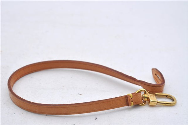 Auth Louis Vuitton Leather Strap For Pochette Accessoires Beige 13.8" LV 6065D