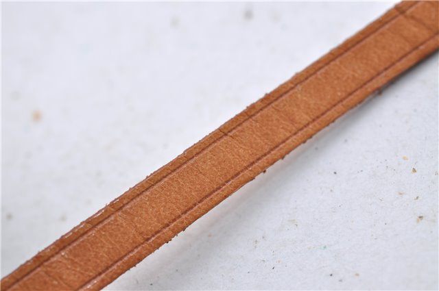 Auth Louis Vuitton Leather Strap For Pochette Accessoires Beige 13.8