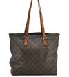Authentic Louis Vuitton Monogram Cabas Mezzo Shoulder Tote Bag M51151 Junk 6065I