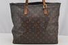 Authentic Louis Vuitton Monogram Cabas Mezzo Shoulder Tote Bag M51151 Junk 6065I