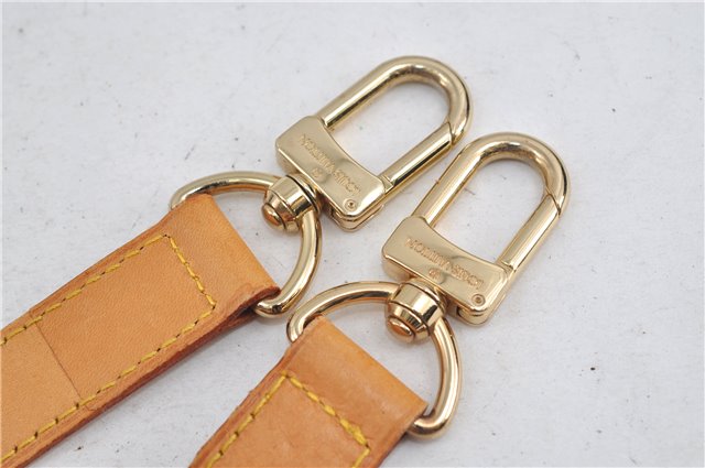 Authentic Louis Vuitton Leather Shoulder Strap Beige 35.4-42.5