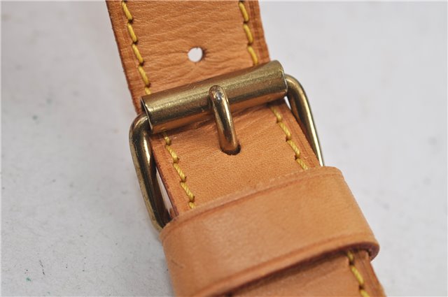 Authentic Louis Vuitton Leather Shoulder Strap Beige 35.4-42.5