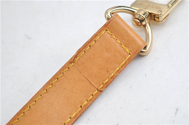 Authentic Louis Vuitton Leather Shoulder Strap Beige 35.4-42.5