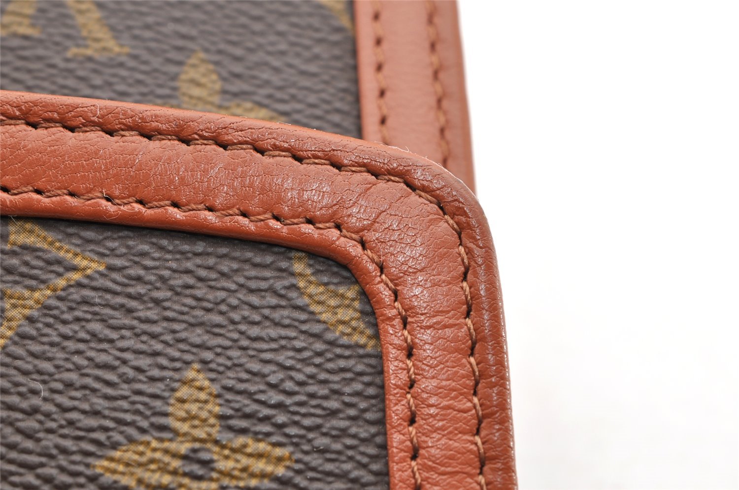 Authentic Louis Vuitton Monogram Pochette Dame PM M51812 Clutch Hand Bag 6067I