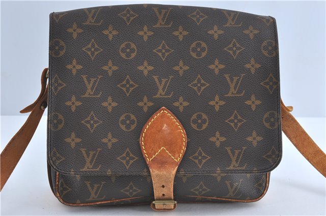 Auth Louis Vuitton Monogram Cartouchiere GM Shoulder Cross Bag M51252 LV 6068B