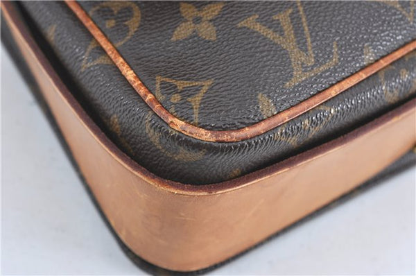 Auth Louis Vuitton Monogram Cartouchiere GM Shoulder Cross Bag M51252 LV 6068B