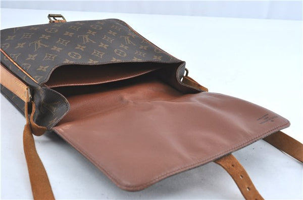Auth Louis Vuitton Monogram Cartouchiere GM Shoulder Cross Bag M51252 LV 6068B