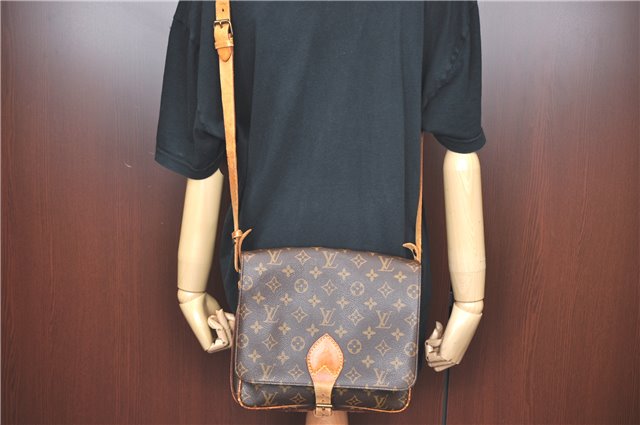 Auth Louis Vuitton Monogram Cartouchiere GM Shoulder Cross Bag M51252 LV 6068B