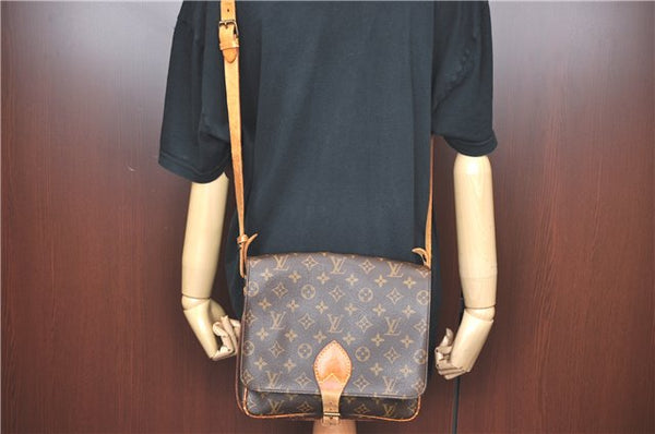Auth Louis Vuitton Monogram Cartouchiere GM Shoulder Cross Bag M51252 LV 6068B