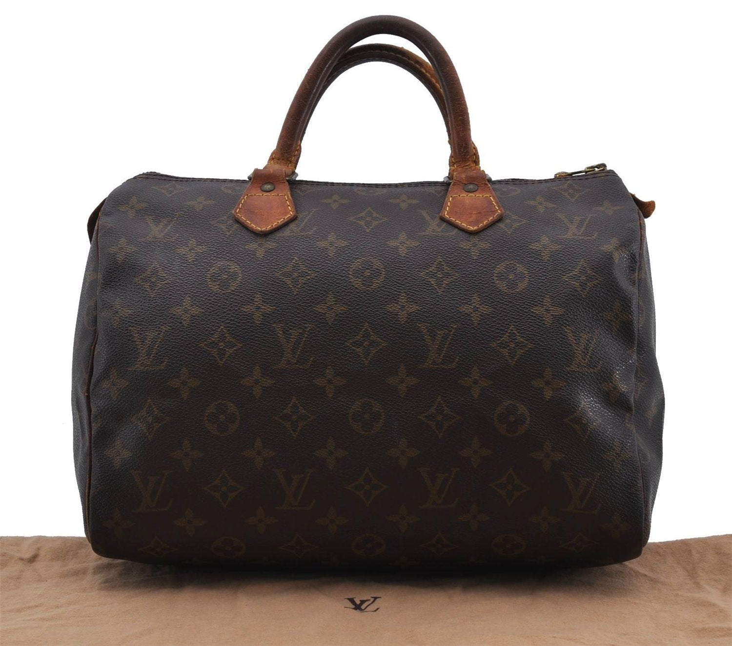 Authentic LOUIS VUITTON Monogram Speedy 30 Hand Bag M41526 LV 6069C