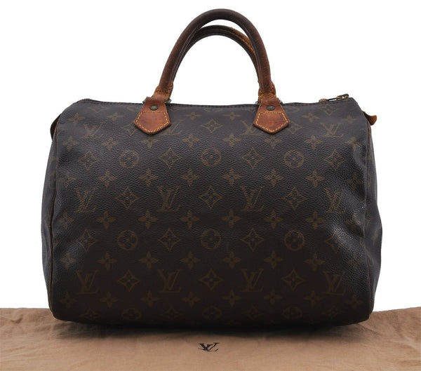 Authentic LOUIS VUITTON Monogram Speedy 30 Hand Bag M41526 LV 6069C