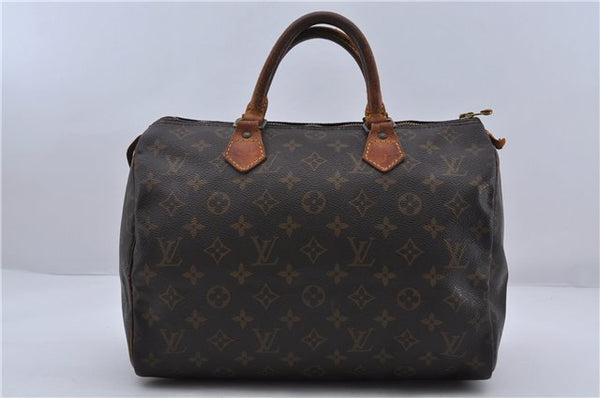 Authentic LOUIS VUITTON Monogram Speedy 30 Hand Bag M41526 LV 6069C