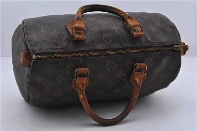 Authentic LOUIS VUITTON Monogram Speedy 30 Hand Bag M41526 LV 6069C