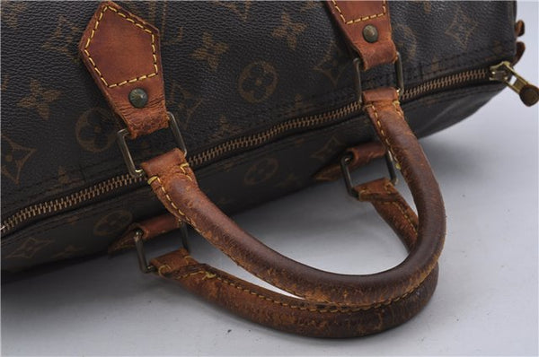 Authentic LOUIS VUITTON Monogram Speedy 30 Hand Bag M41526 LV 6069C