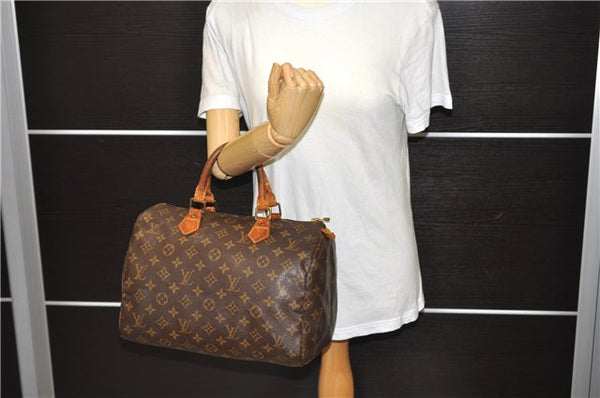 Authentic LOUIS VUITTON Monogram Speedy 30 Hand Bag M41526 LV 6069C