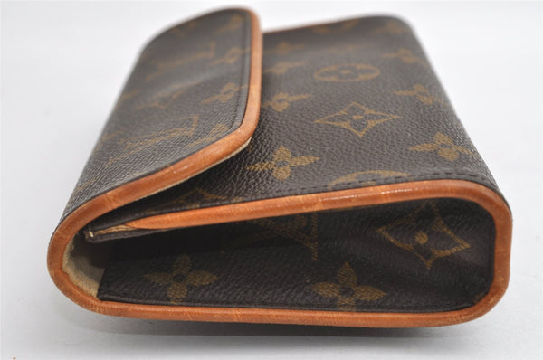 Auth Louis Vuitton Monogram Pochette Florentine Pouch Waist Bag M51855 LV 6069I