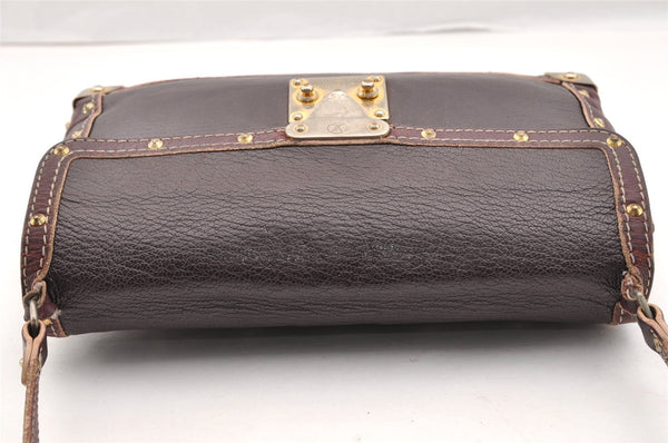 Authentic Louis Vuitton Suhali Emable Shoulder Hand Bag Purple M92849 LV 6070I