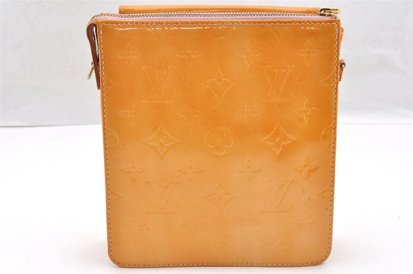 Auth Louis Vuitton Monogram Vernis Mott Shoulder Bag Yellow M91034 LV Junk 6072I