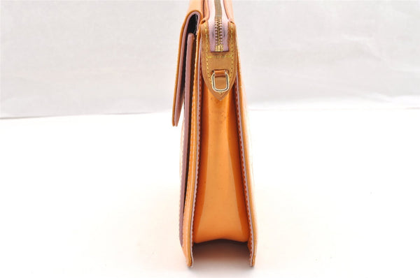 Auth Louis Vuitton Monogram Vernis Mott Shoulder Bag Yellow M91034 LV Junk 6072I