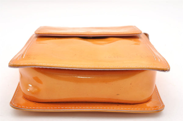 Auth Louis Vuitton Monogram Vernis Mott Shoulder Bag Yellow M91034 LV Junk 6072I