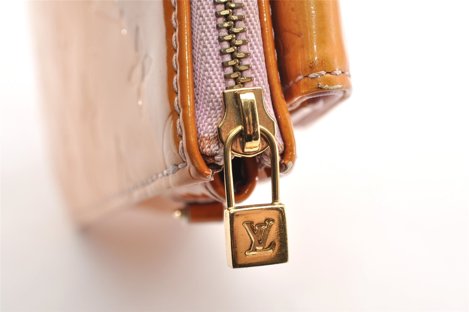 Auth Louis Vuitton Monogram Vernis Mott Shoulder Bag Yellow M91034 LV Junk 6072I