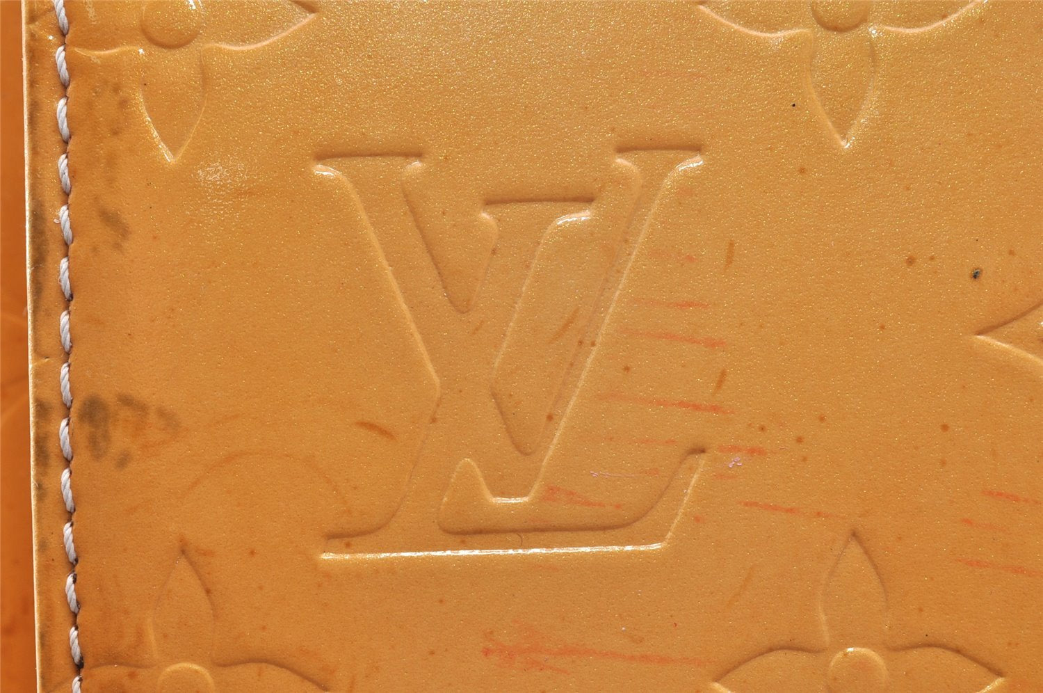 Auth Louis Vuitton Monogram Vernis Mott Shoulder Bag Yellow M91034 LV Junk 6072I