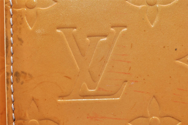 Auth Louis Vuitton Monogram Vernis Mott Shoulder Bag Yellow M91034 LV Junk 6072I