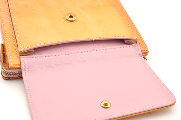 Auth Louis Vuitton Monogram Vernis Mott Shoulder Bag Yellow M91034 LV Junk 6072I