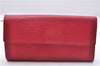 Authentic Louis Vuitton Epi Pochette Porte Monnaie Credit Wallet Red LV 6073E