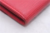 Authentic Louis Vuitton Epi Pochette Porte Monnaie Credit Wallet Red LV 6073E