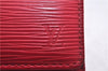 Authentic Louis Vuitton Epi Pochette Porte Monnaie Credit Wallet Red LV 6073E