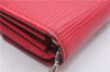 Authentic Louis Vuitton Epi Pochette Porte Monnaie Credit Wallet Red LV 6073E