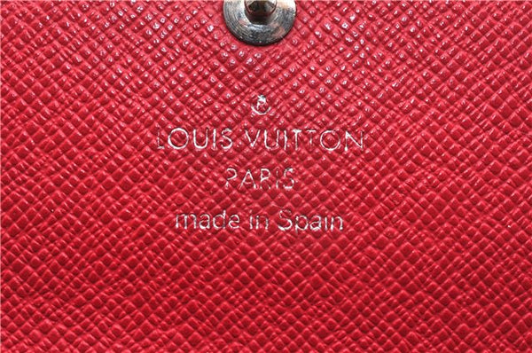 Authentic Louis Vuitton Epi Pochette Porte Monnaie Credit Wallet Red LV 6073E