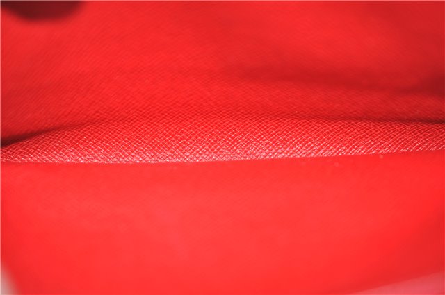 Authentic Louis Vuitton Epi Pochette Porte Monnaie Credit Wallet Red LV 6073E